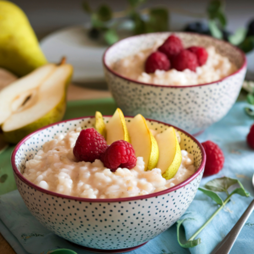 Arroz Doce com Frutas